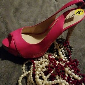 New Hot Pink Patent Heels 9!